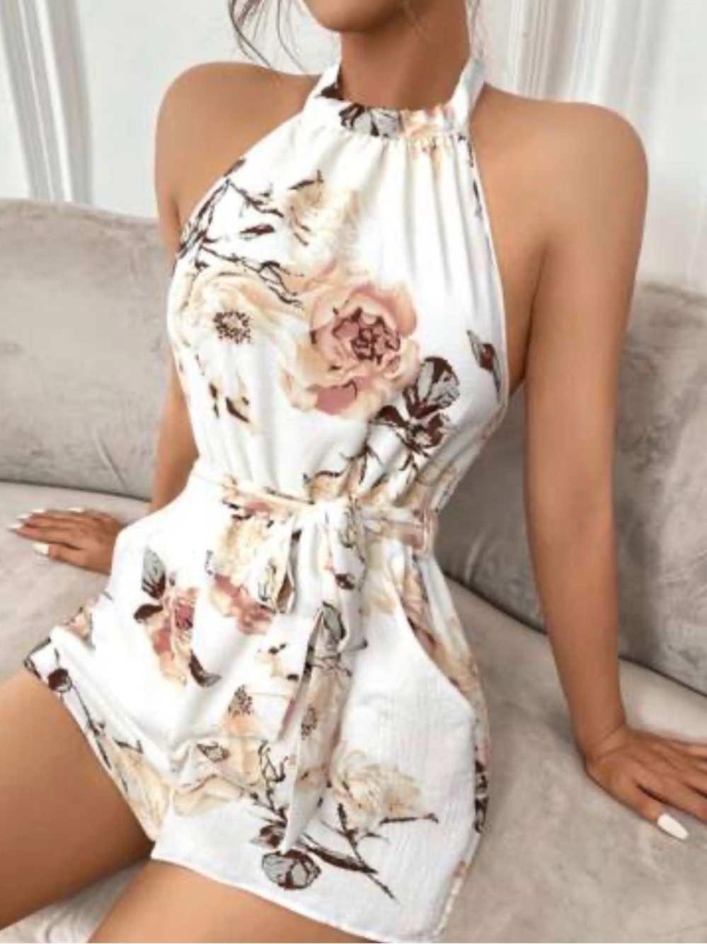 Halter Neck Romper